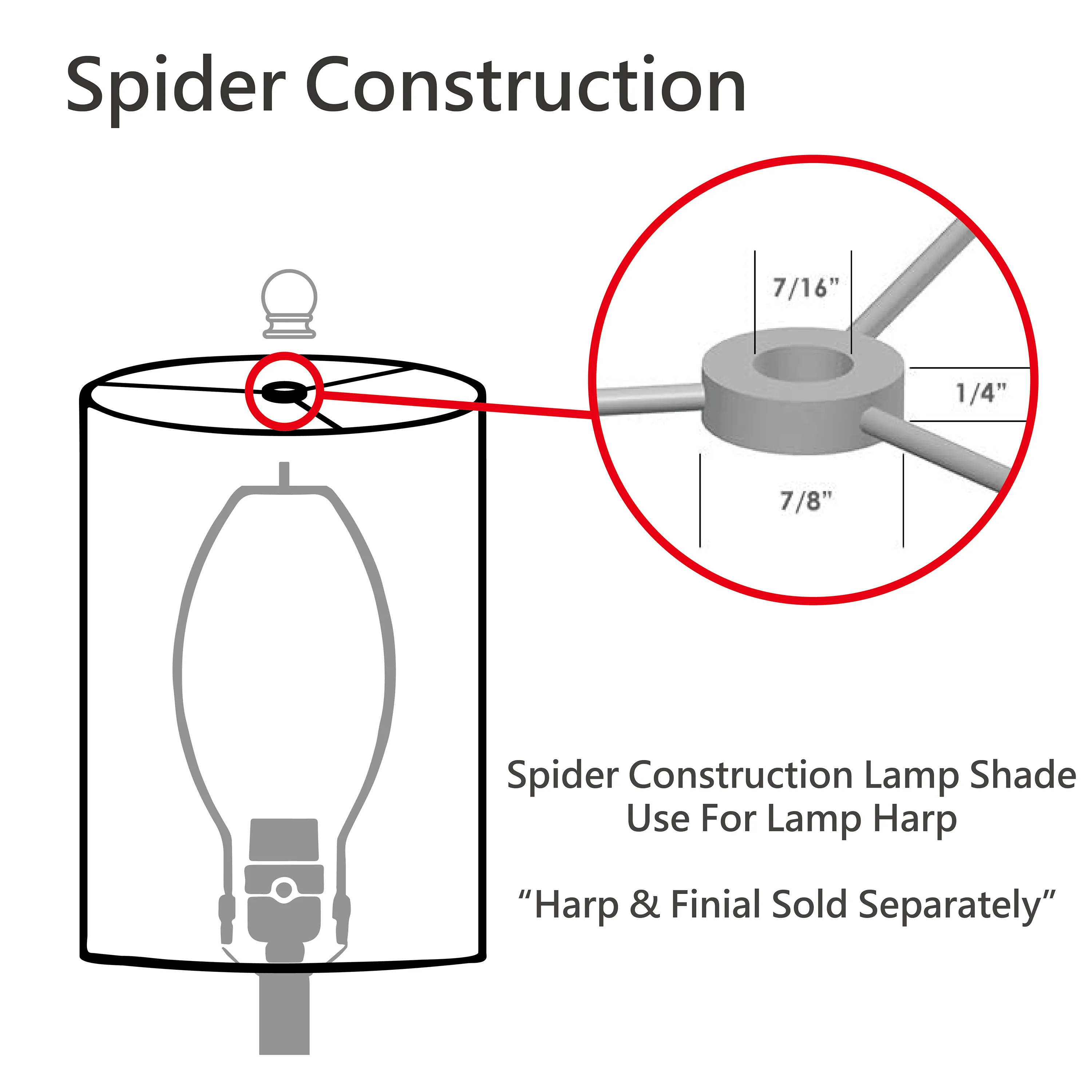 # 30023 Transitional Bell Shape Spider Construction Lamp Shade in Gold fabric with Floral Design, 16" wide (14" x 16" x 12")