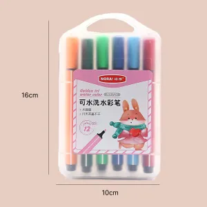 12 Shades Colorful Sketch Pen Set.