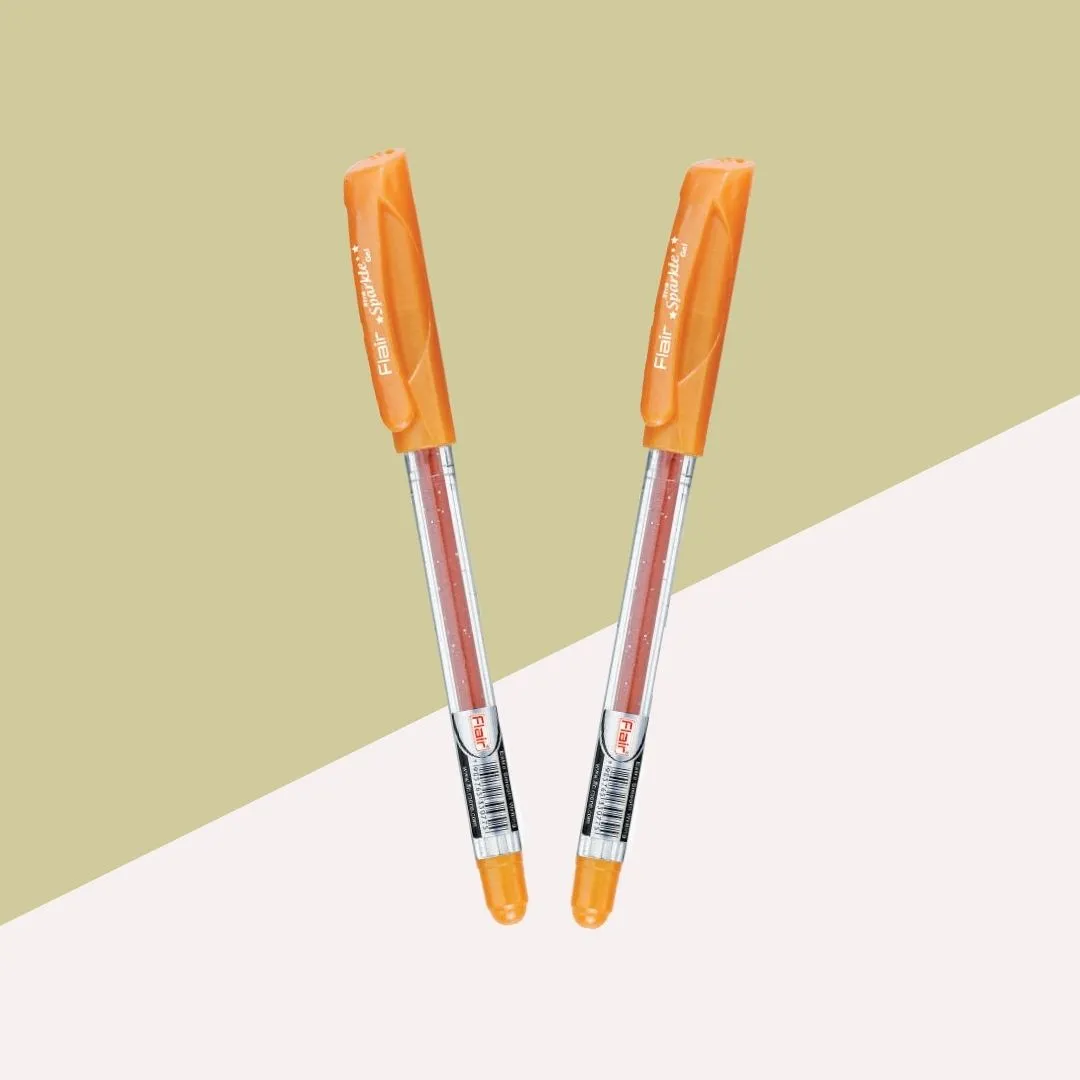 (2 Pcs.) Flair Glitter Xtra Sparkle Gel Pen - Golden