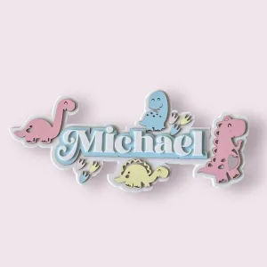 3 Layer  Name Plaque- Dino Domain