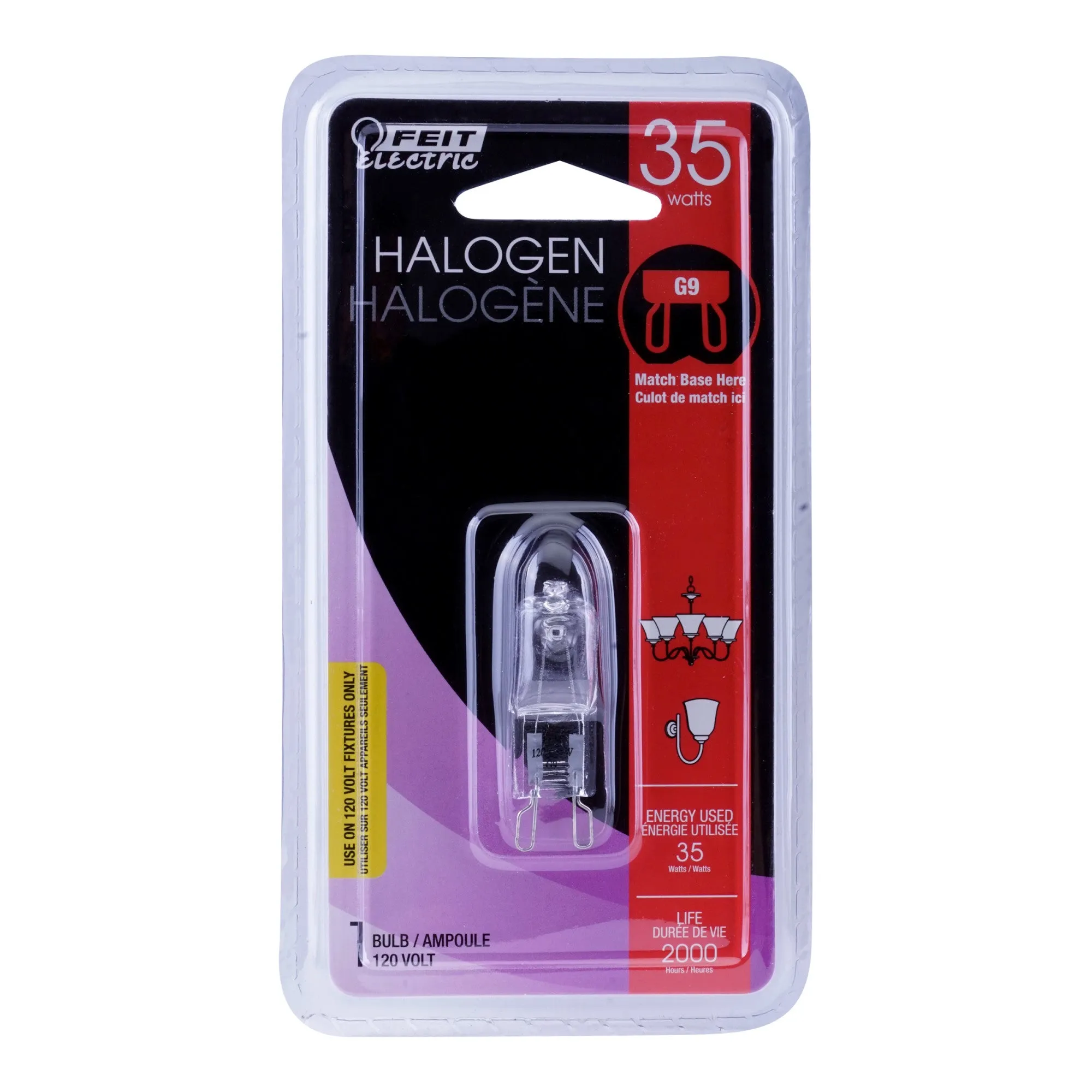 35W Warm White G9 Dimmable Halogen Light Bulb