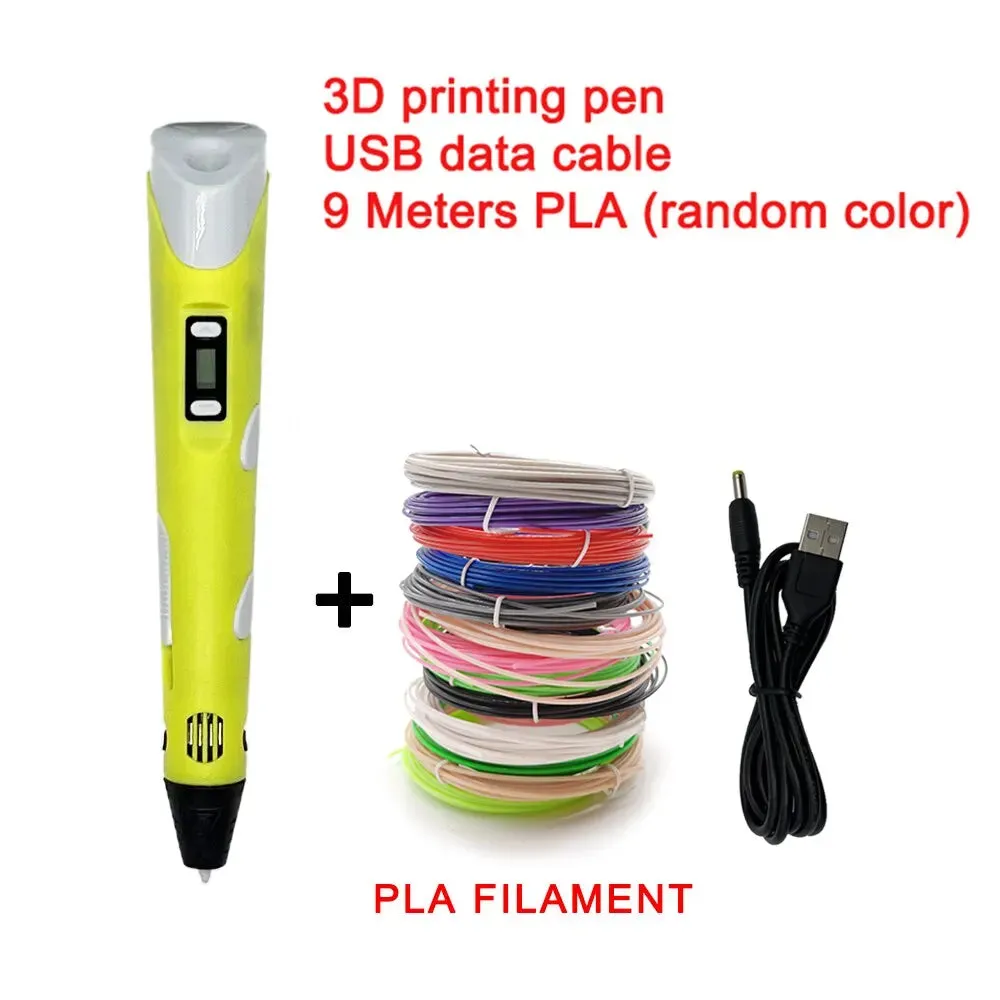 3d Printing Pen with 9m Pla Filament for Kids