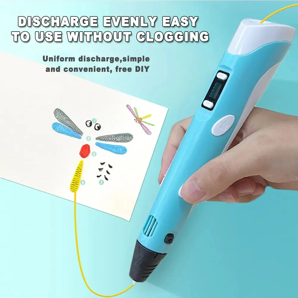 3d Printing Pen with 9m Pla Filament for Kids