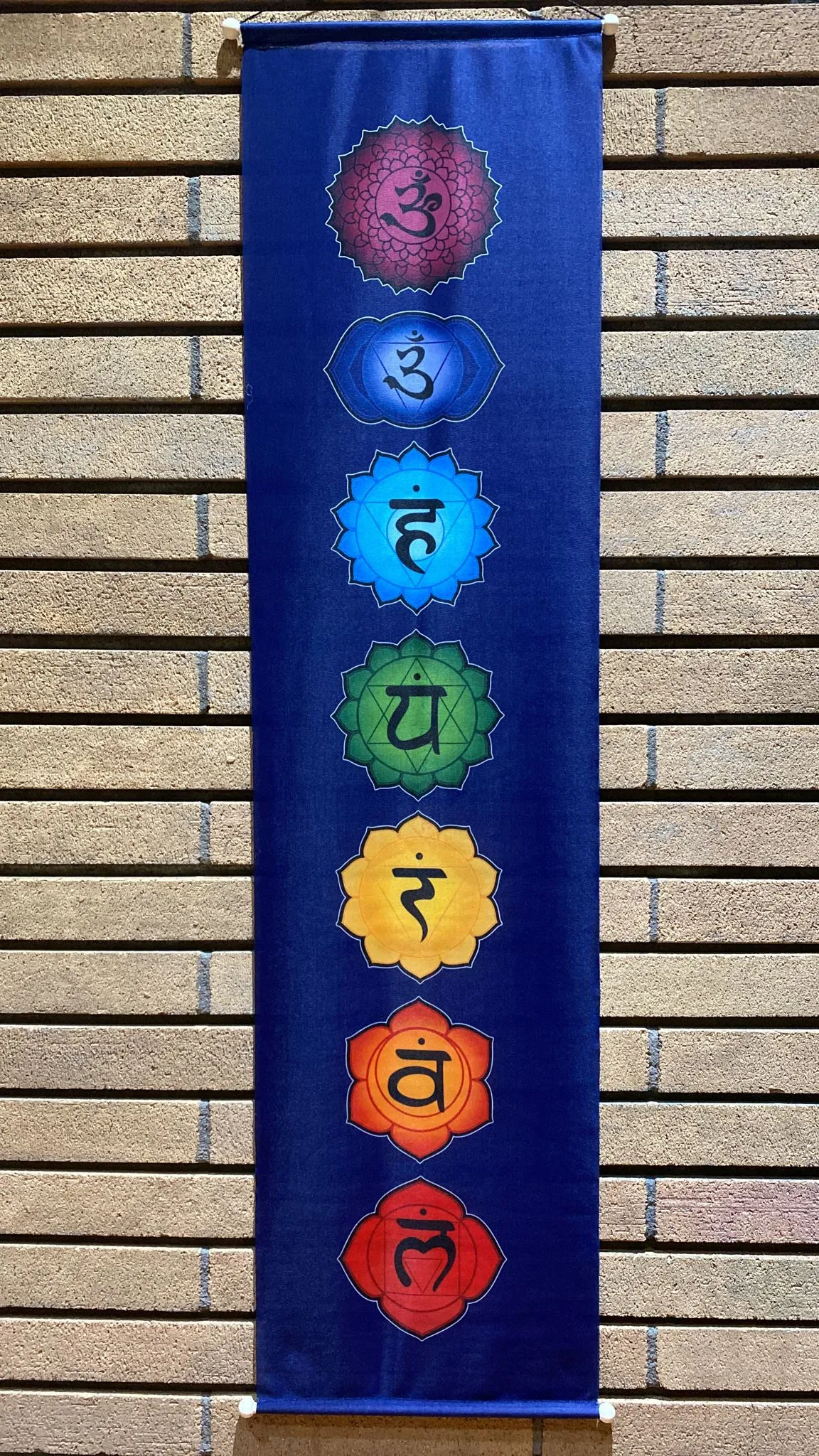 7 Chakras Blue Background Banner (XL)