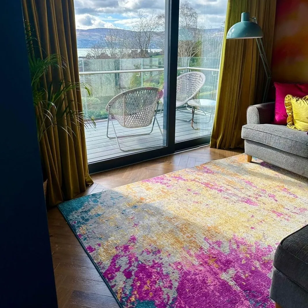 Abstract Multicolour Area Rug - Pulse