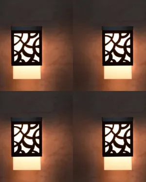 Accent Wooden Pendant Hanging Ceiling Lamp | Set of 4 | 4 x 4 x 7 inches