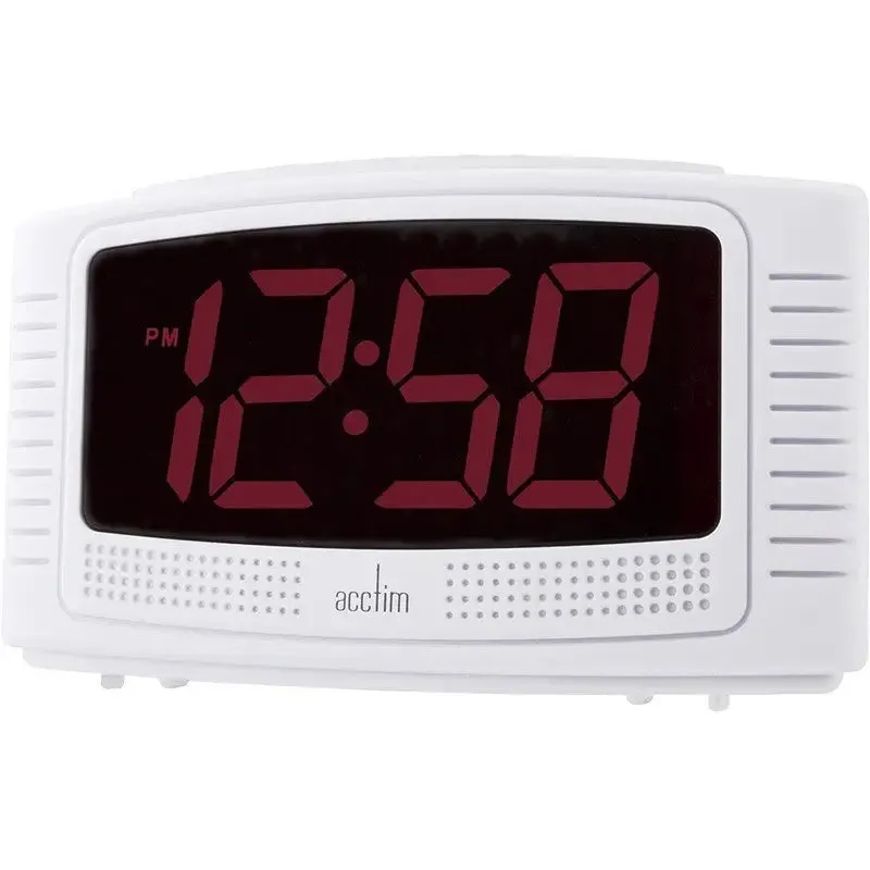 Acctim Vian Red LED Electric Alarm Clock