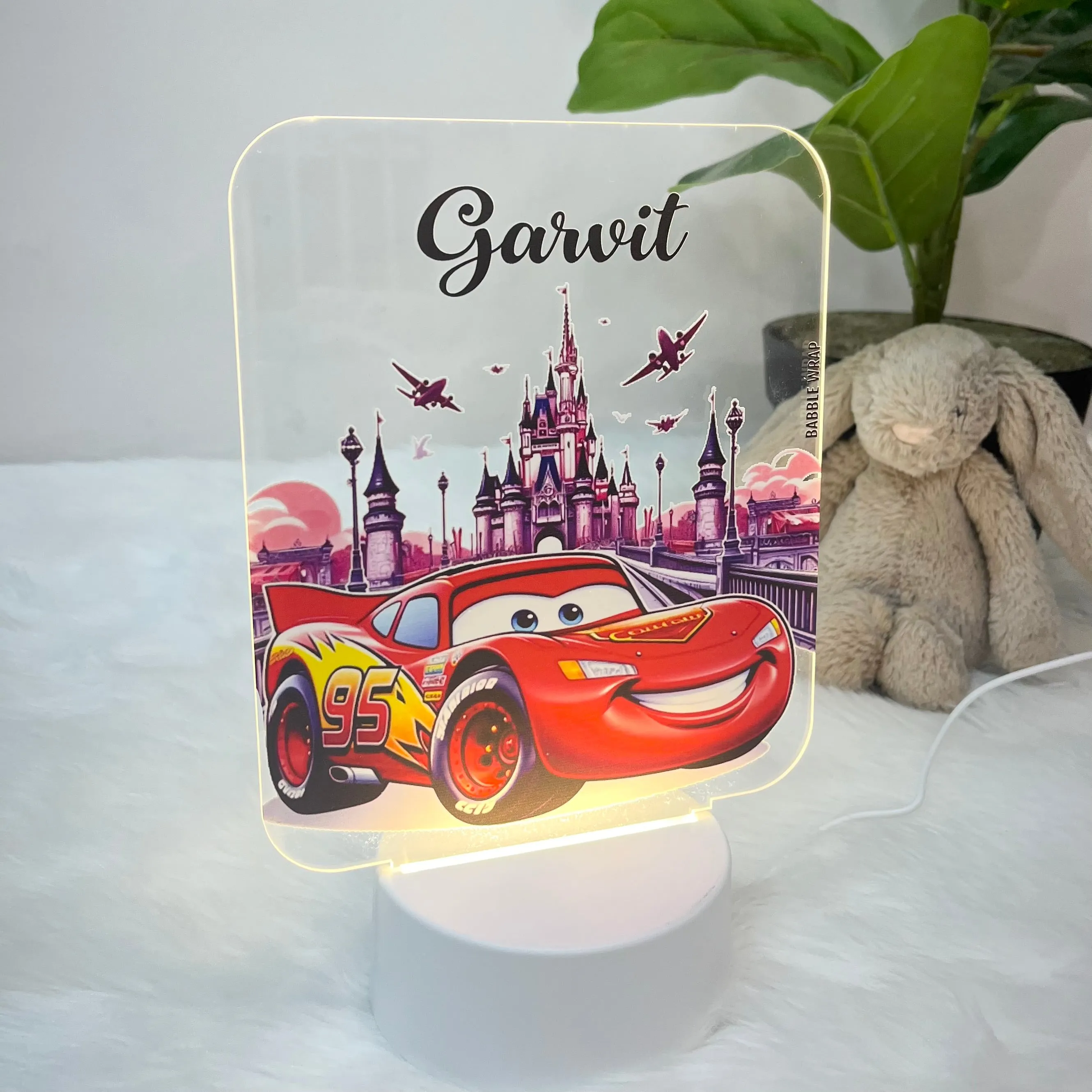 Acrylic LED Night Lamp - McQueens Raceway