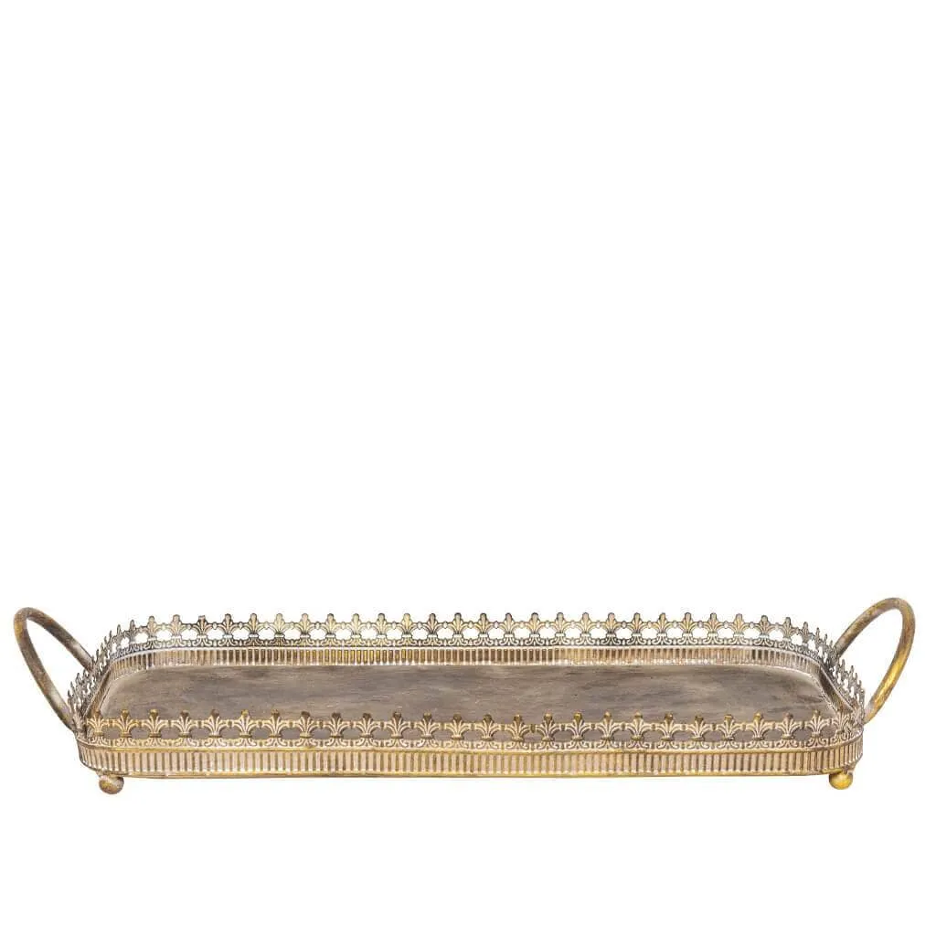 Angola Gold Metal Tray - Large
