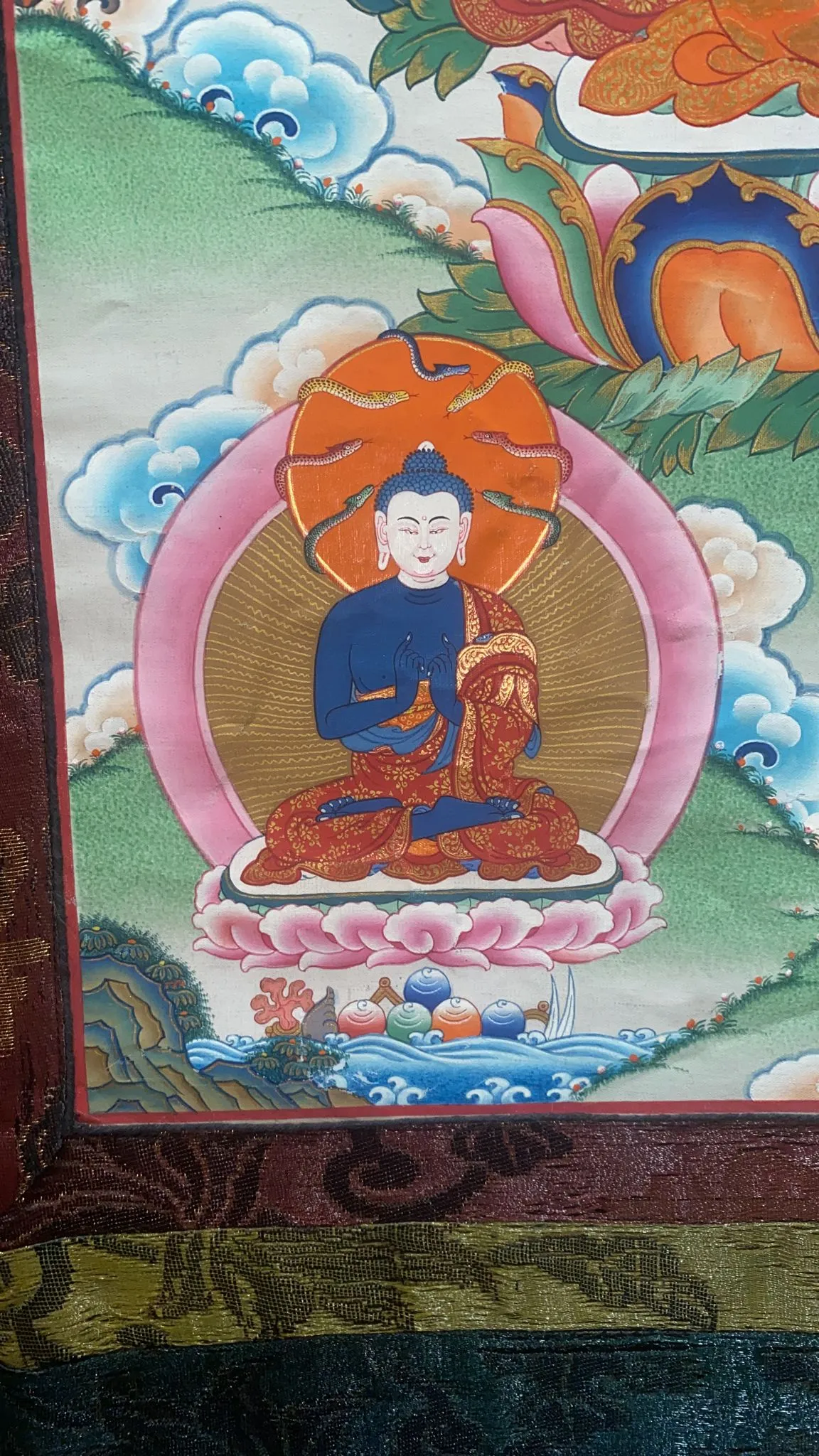 Antique Vajrasattva Jumbo Thangka Painting