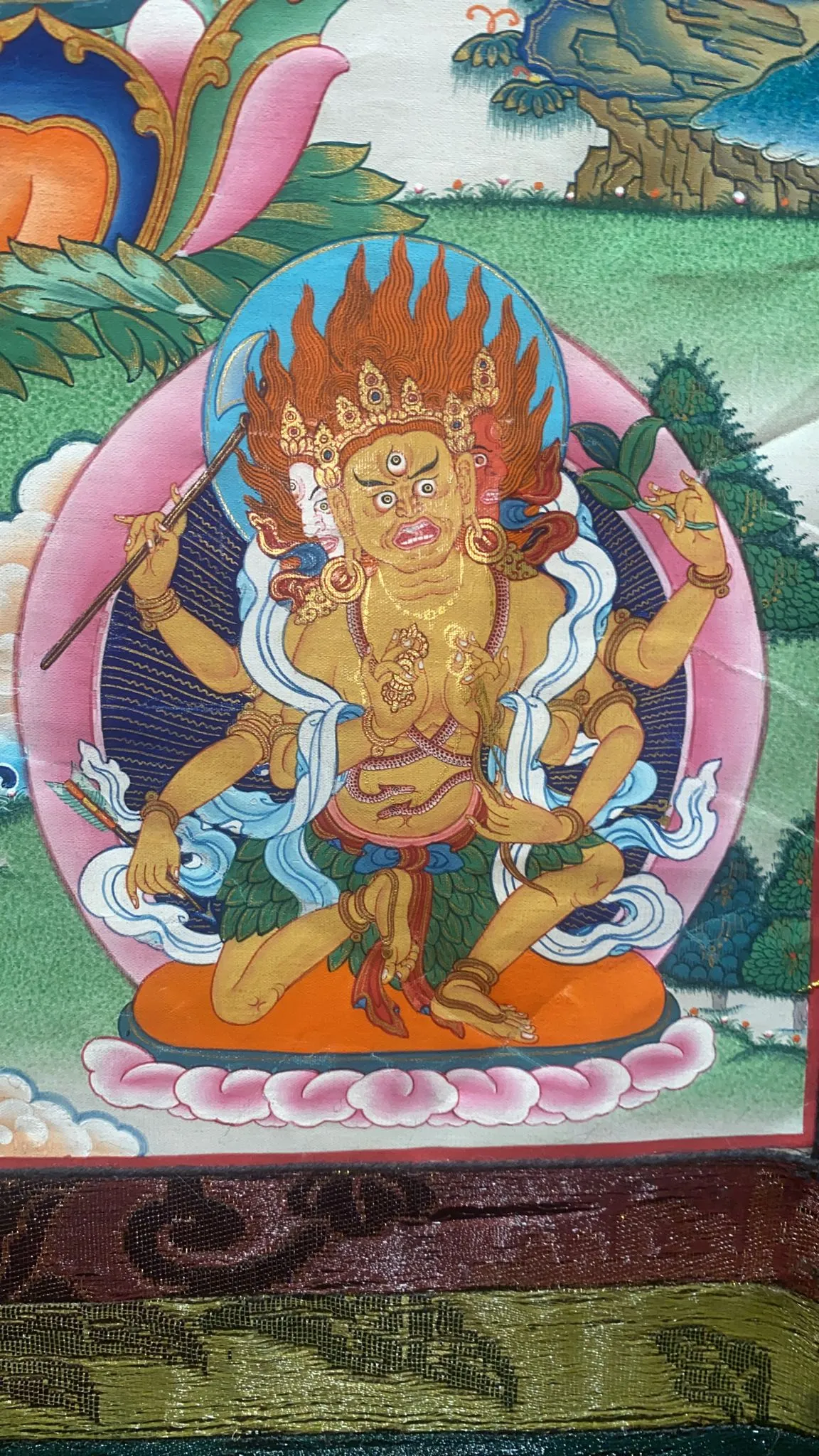 Antique Vajrasattva Jumbo Thangka Painting