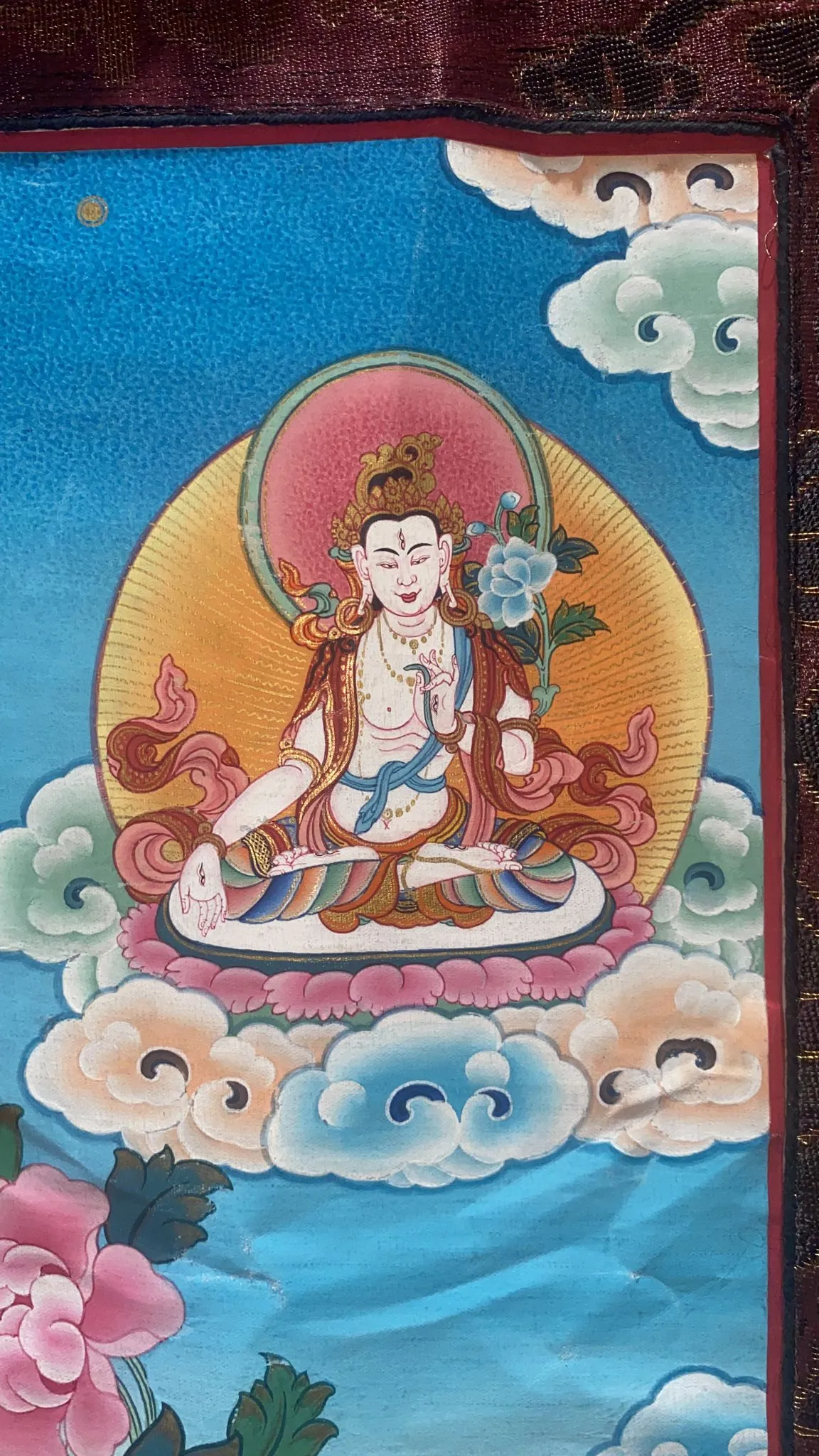 Antique Vajrasattva Jumbo Thangka Painting