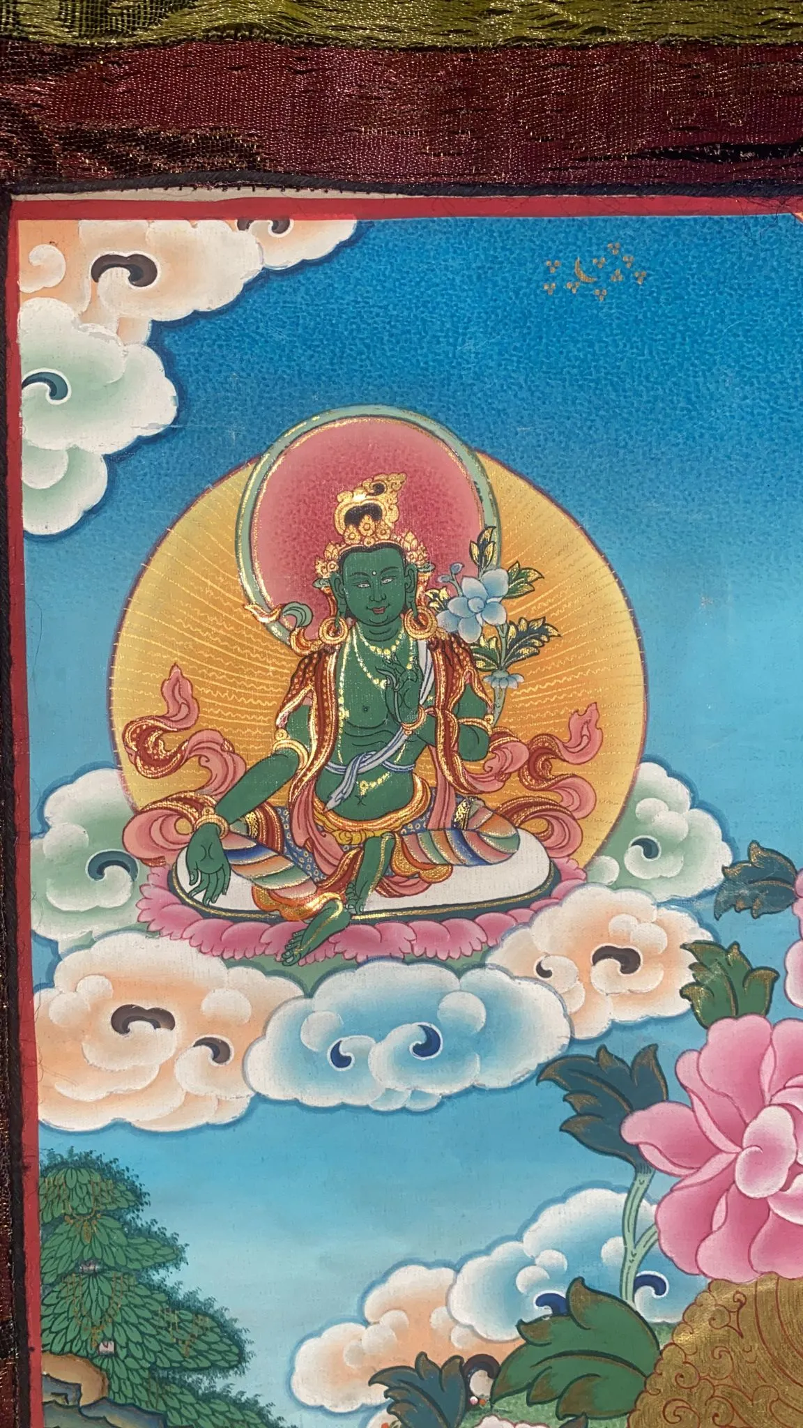 Antique Vajrasattva Jumbo Thangka Painting