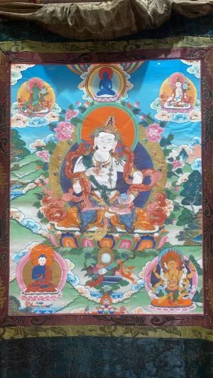 Antique Vajrasattva Jumbo Thangka Painting