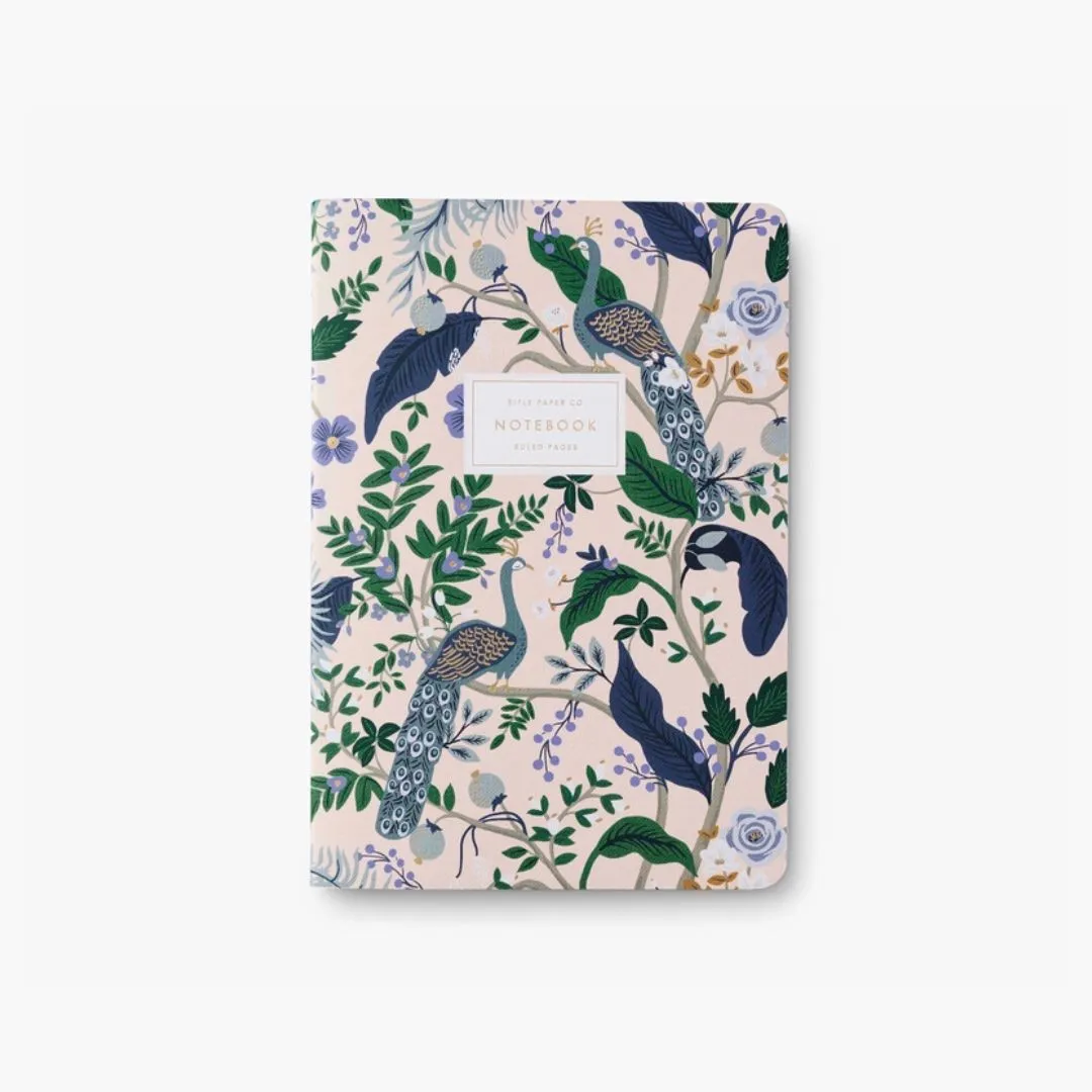 Assorted Peacock Notebooks (Set of 3)