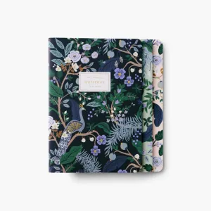 Assorted Peacock Notebooks (Set of 3)