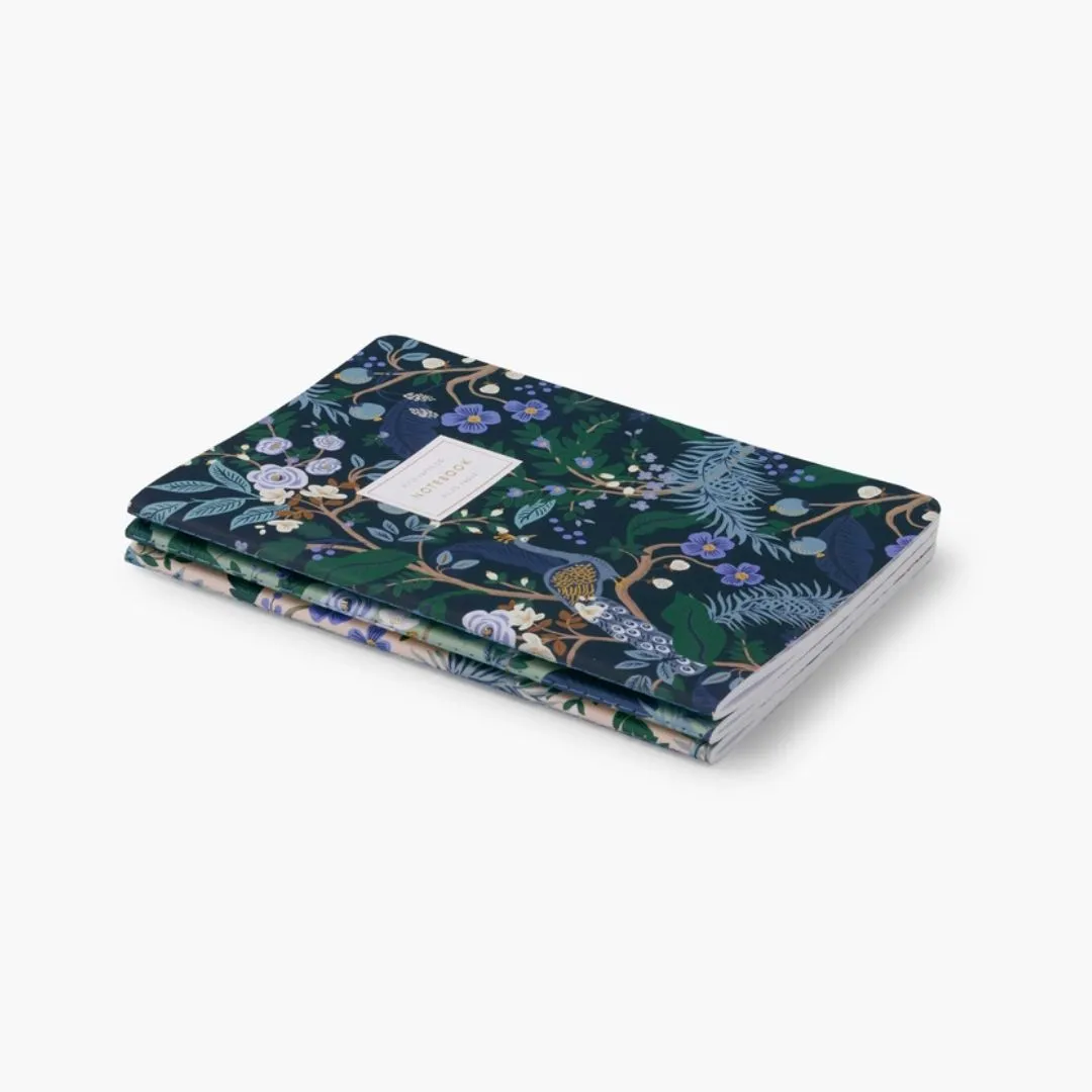 Assorted Peacock Notebooks (Set of 3)