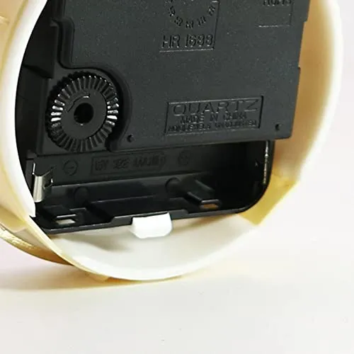 ATORSE® Quiet Clock Insert DIY Clock Mechanism Gold Rim for School Living Room