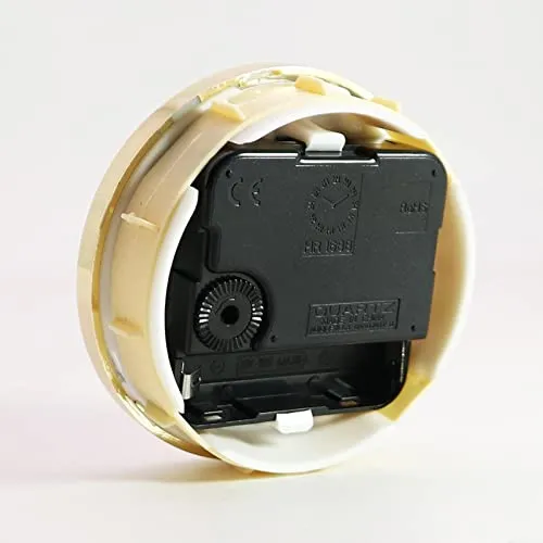 ATORSE® Quiet Clock Insert DIY Clock Mechanism Gold Rim for School Living Room