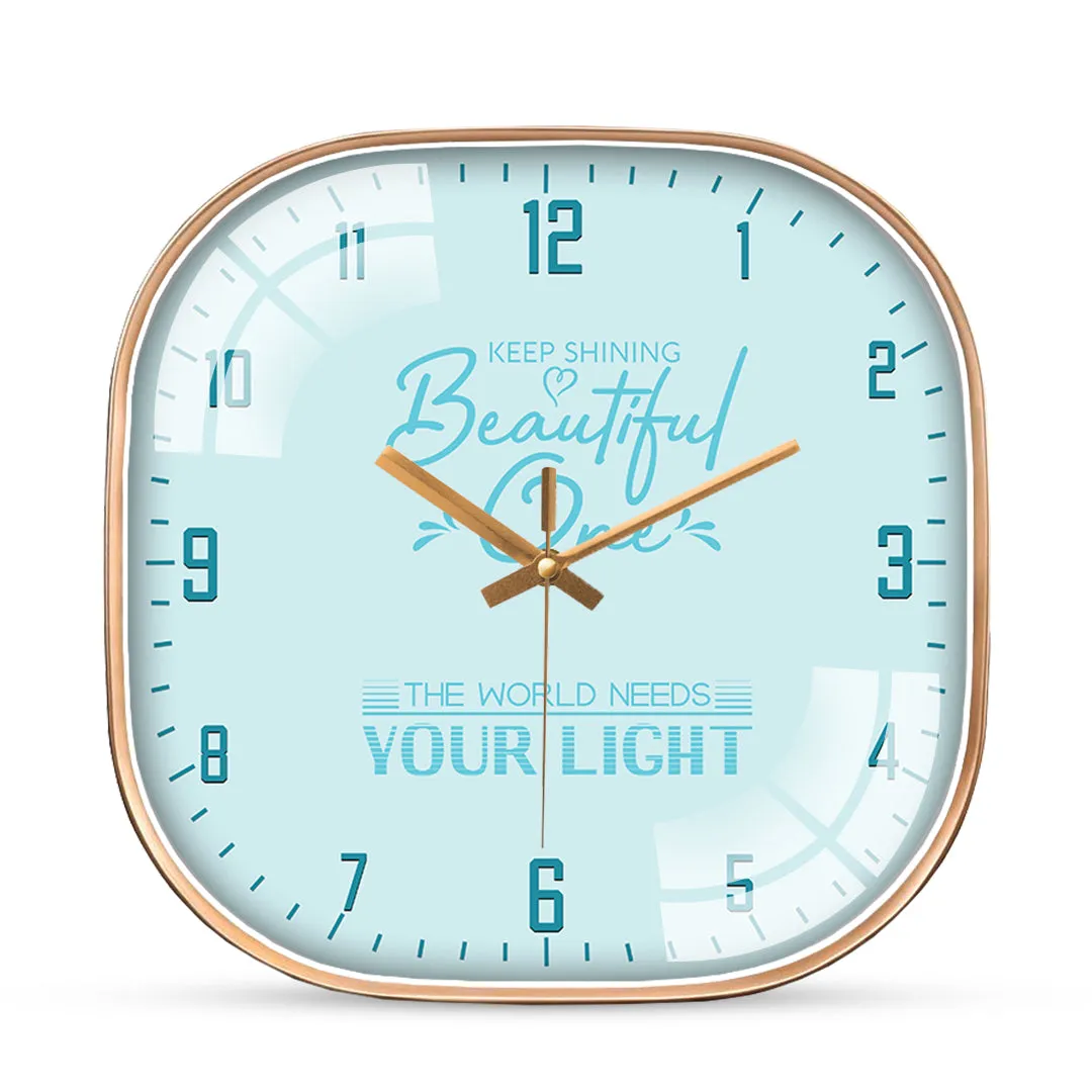 Attractive life quotes wall clock