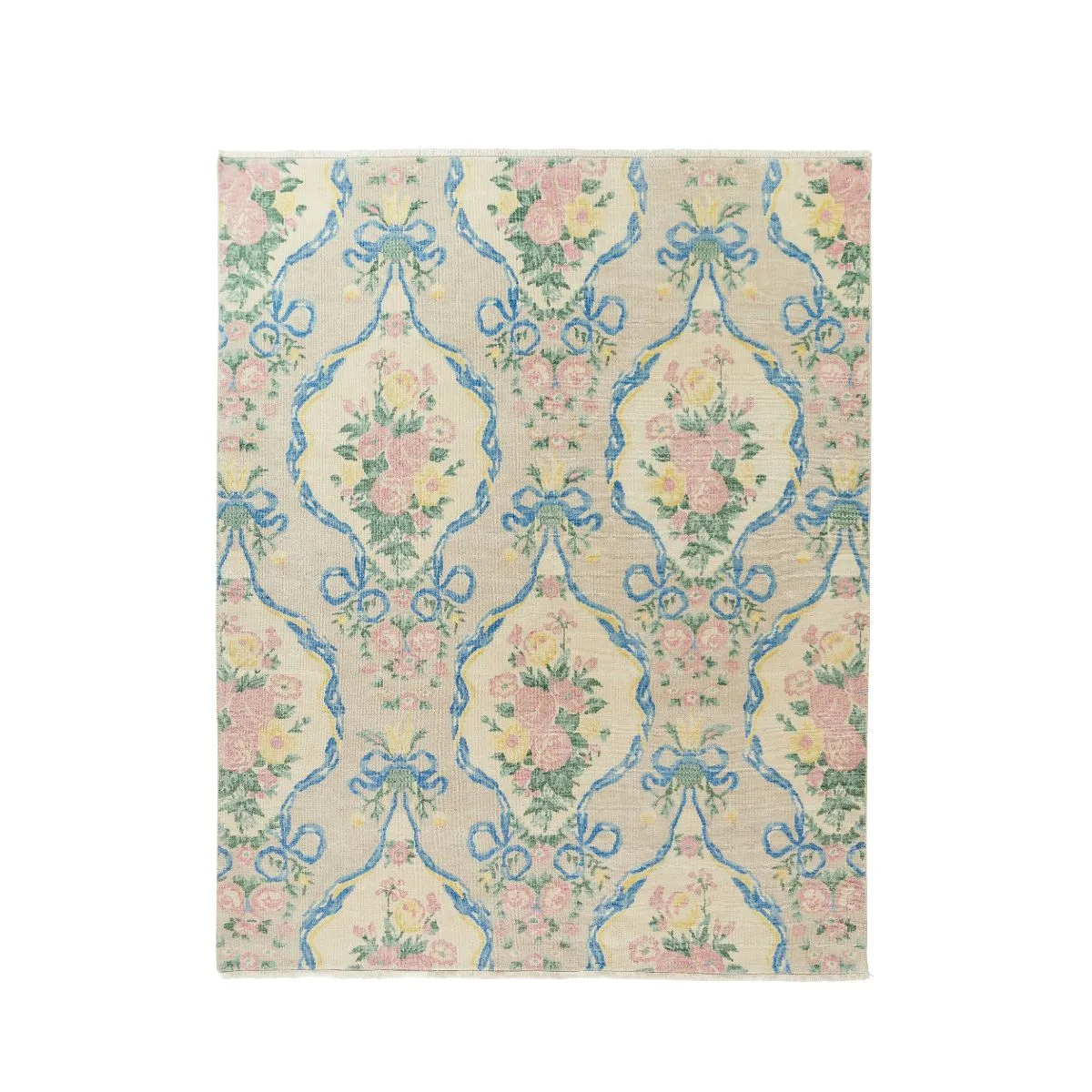 Baroque Bouquet Rug in Buttercream