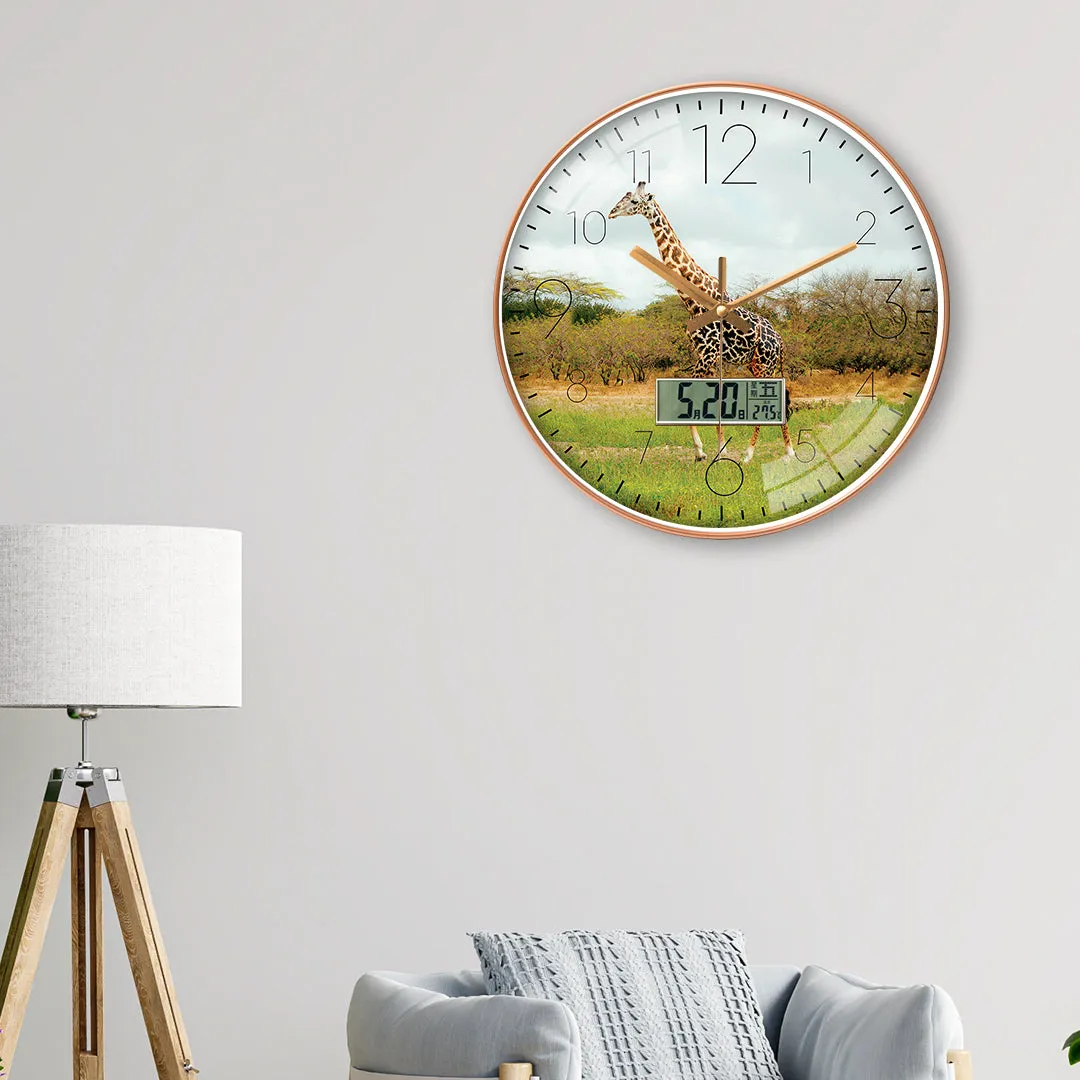 Beautiful giraffe wall clock