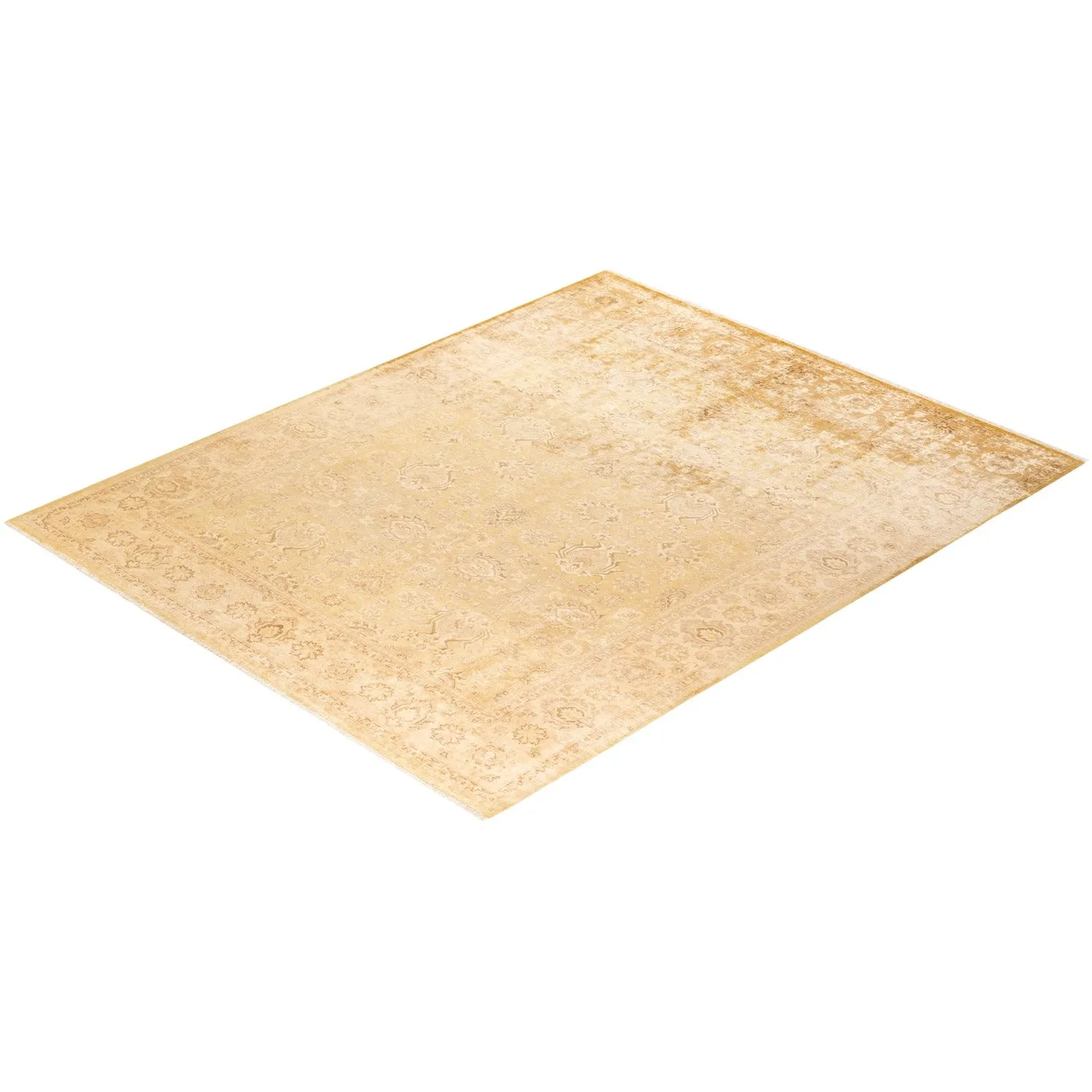 Beige Transitional Wool Rug - 8' x 10'