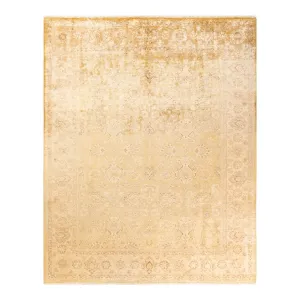 Beige Transitional Wool Rug - 8' x 10'