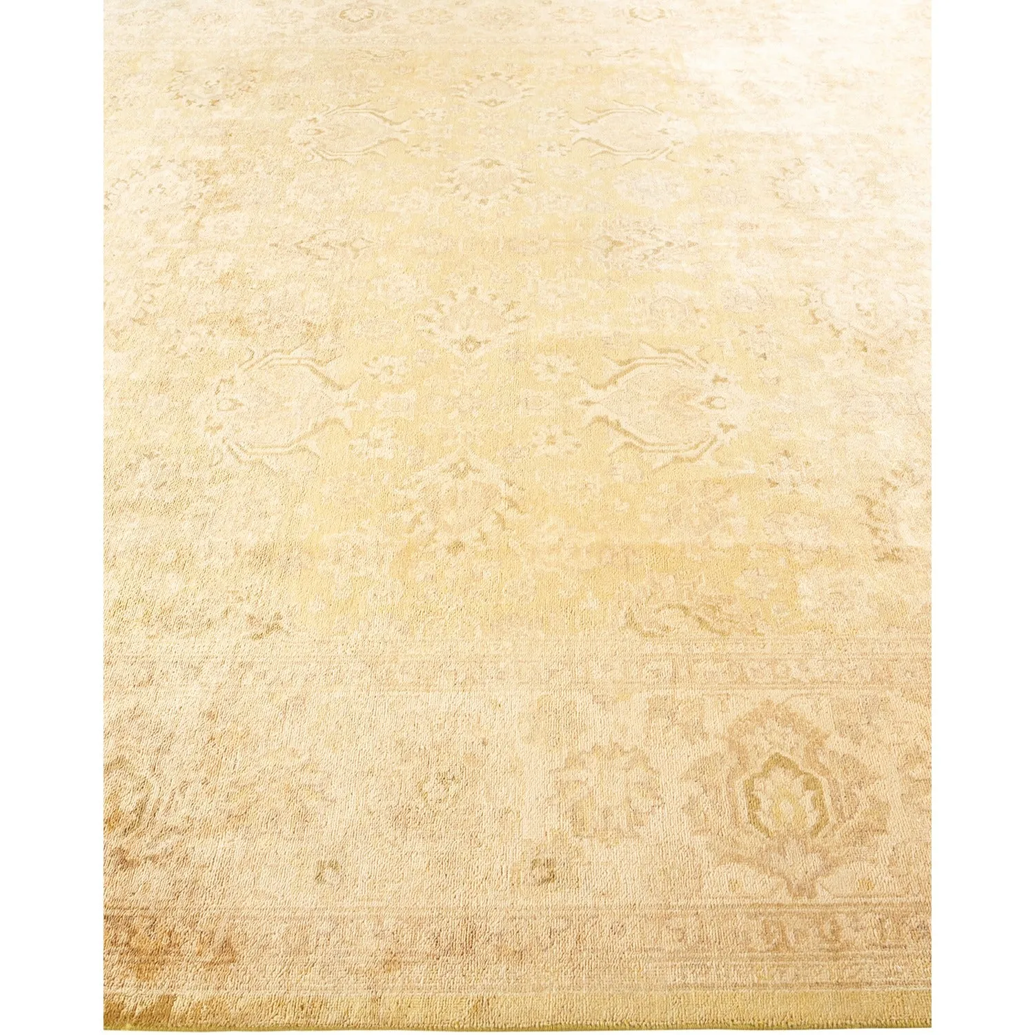 Beige Transitional Wool Rug - 8' x 10'