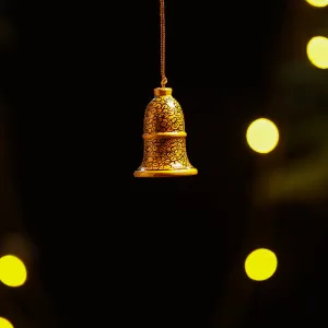 Bell - Kashmir Handpainted Christmas Decor Ornament 11