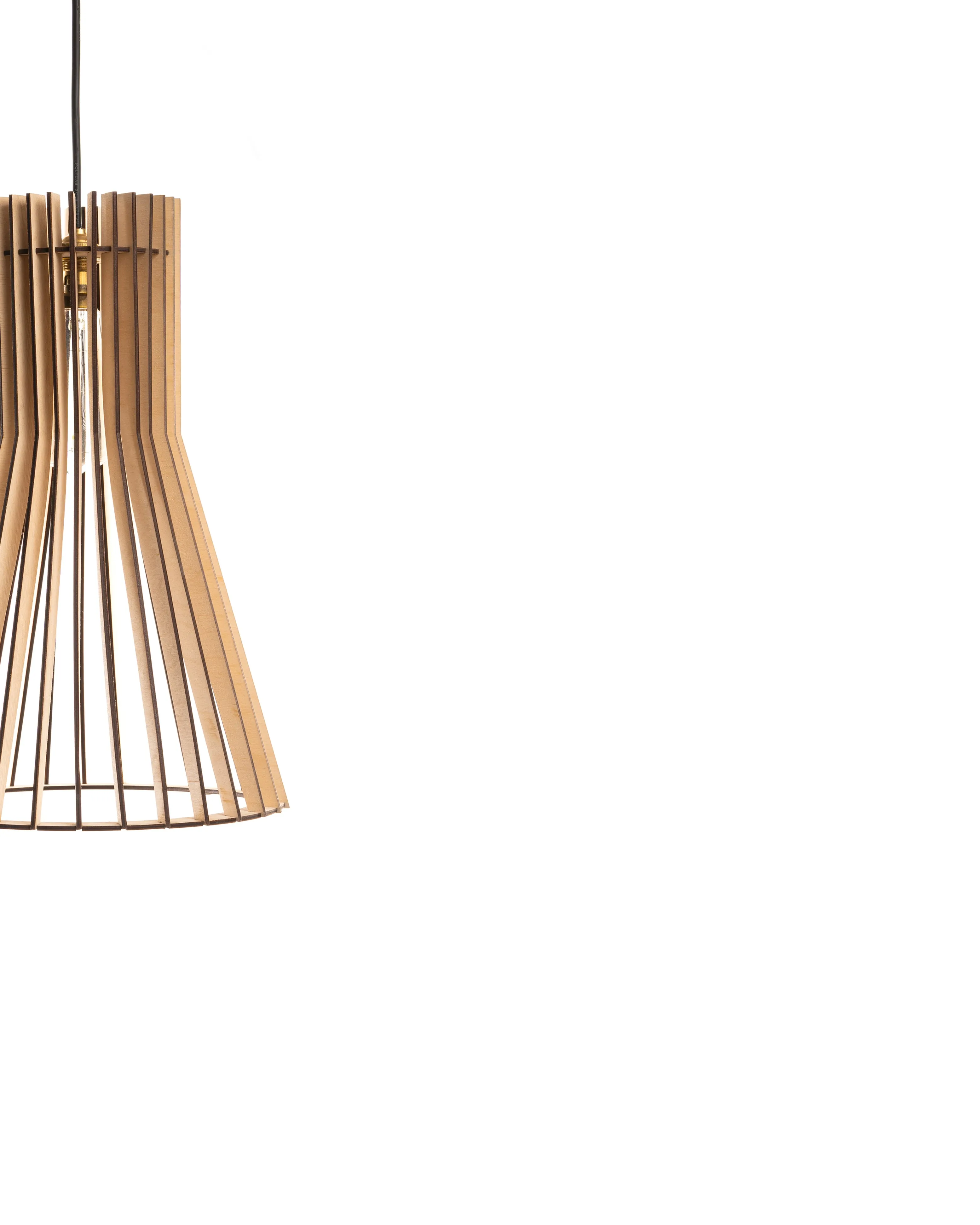 Biana Birch Wood Ceiling Lamp