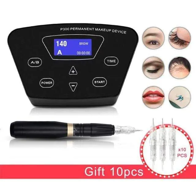 Biomaser Professional Tattoo Machine Rotary Pen For Permanent Makeup Eyebrow Lip Microblading DIY Machine Kit With Tattoo Needle