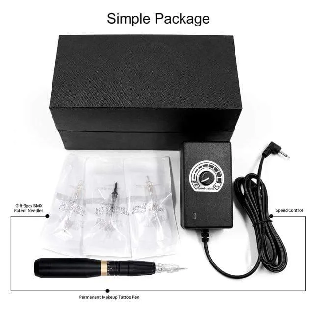 Biomaser Professional Tattoo Machine Rotary Pen For Permanent Makeup Eyebrow Lip Microblading DIY Machine Kit With Tattoo Needle