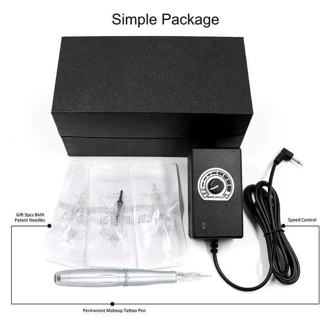 Biomaser Professional Tattoo Machine Rotary Pen For Permanent Makeup Eyebrow Lip Microblading DIY Machine Kit With Tattoo Needle