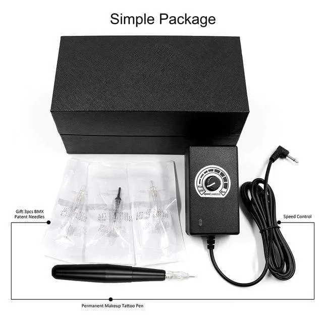 Biomaser Professional Tattoo Machine Rotary Pen For Permanent Makeup Eyebrow Lip Microblading DIY Machine Kit With Tattoo Needle