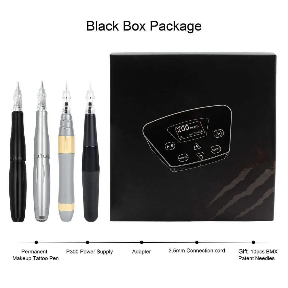 Biomaser Professional Tattoo Machine Rotary Pen For Permanent Makeup Eyebrow Lip Microblading DIY Machine Kit With Tattoo Needle