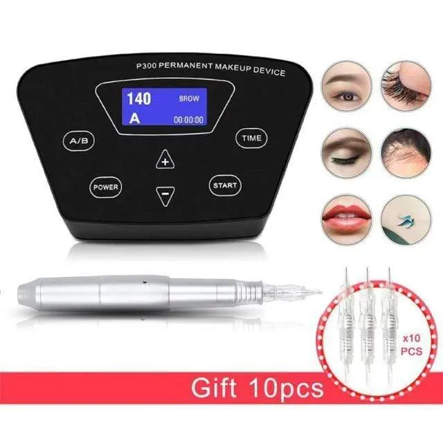 Biomaser Professional Tattoo Machine Rotary Pen For Permanent Makeup Eyebrow Lip Microblading DIY Machine Kit With Tattoo Needle