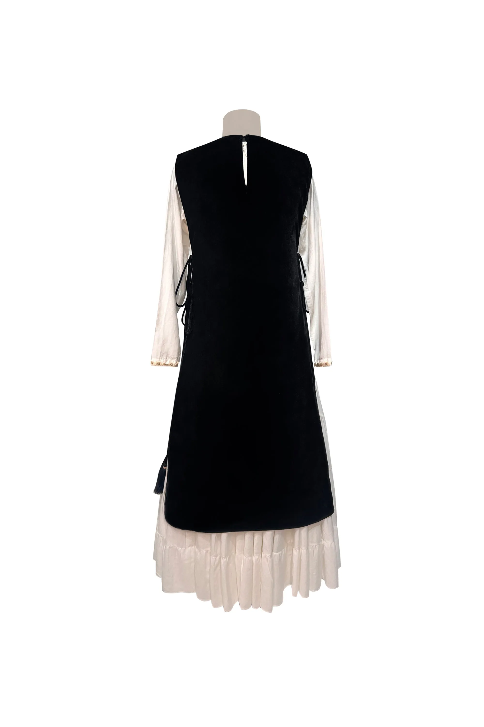 Black Velvet Gota Cape For Women