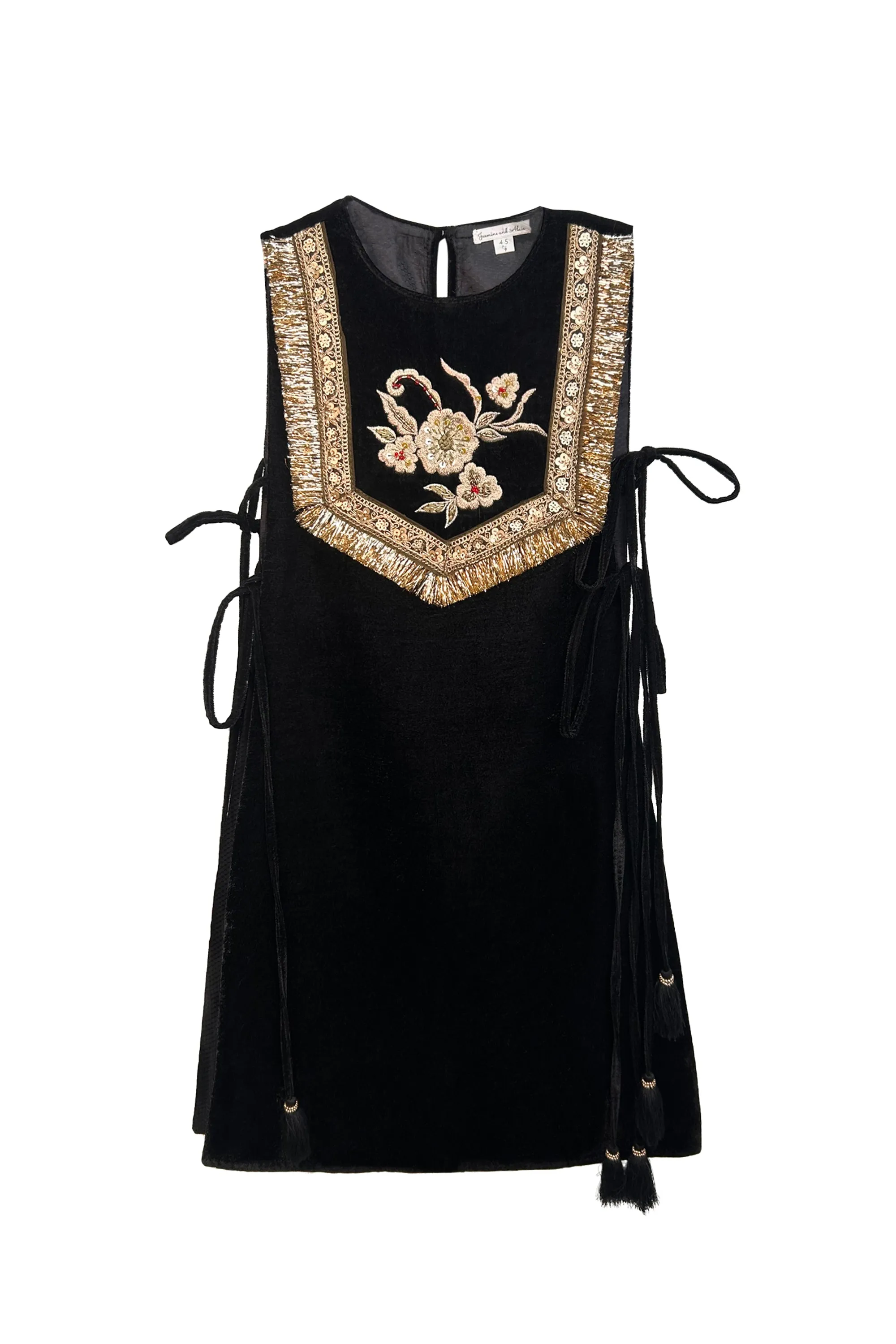 Black Velvet Gota Cape