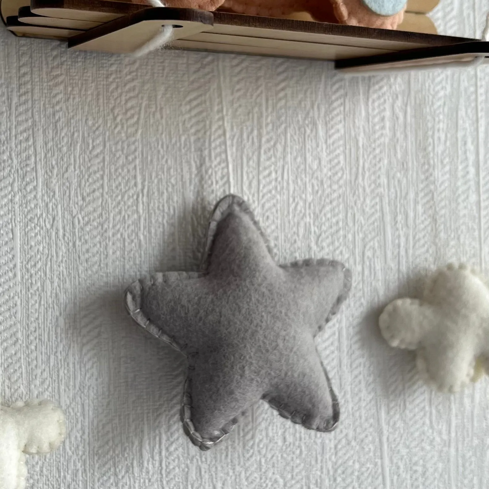 Blue Teddy On a Swing Name Hanging