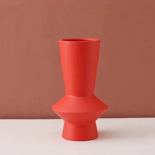Bright Color Ceramic Flower Vase