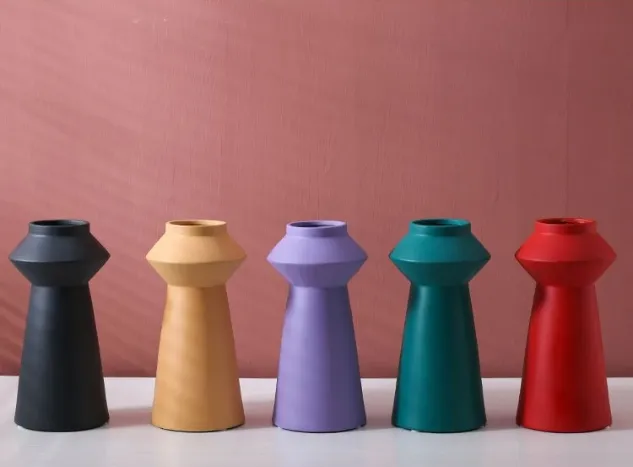 Bright Color Ceramic Flower Vase