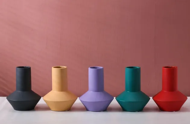 Bright Color Ceramic Flower Vase
