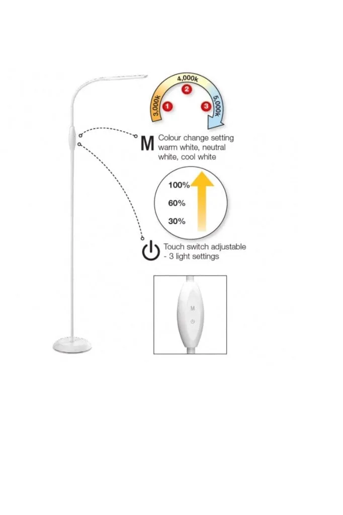 Brixton Flexible LED Floor Lamp