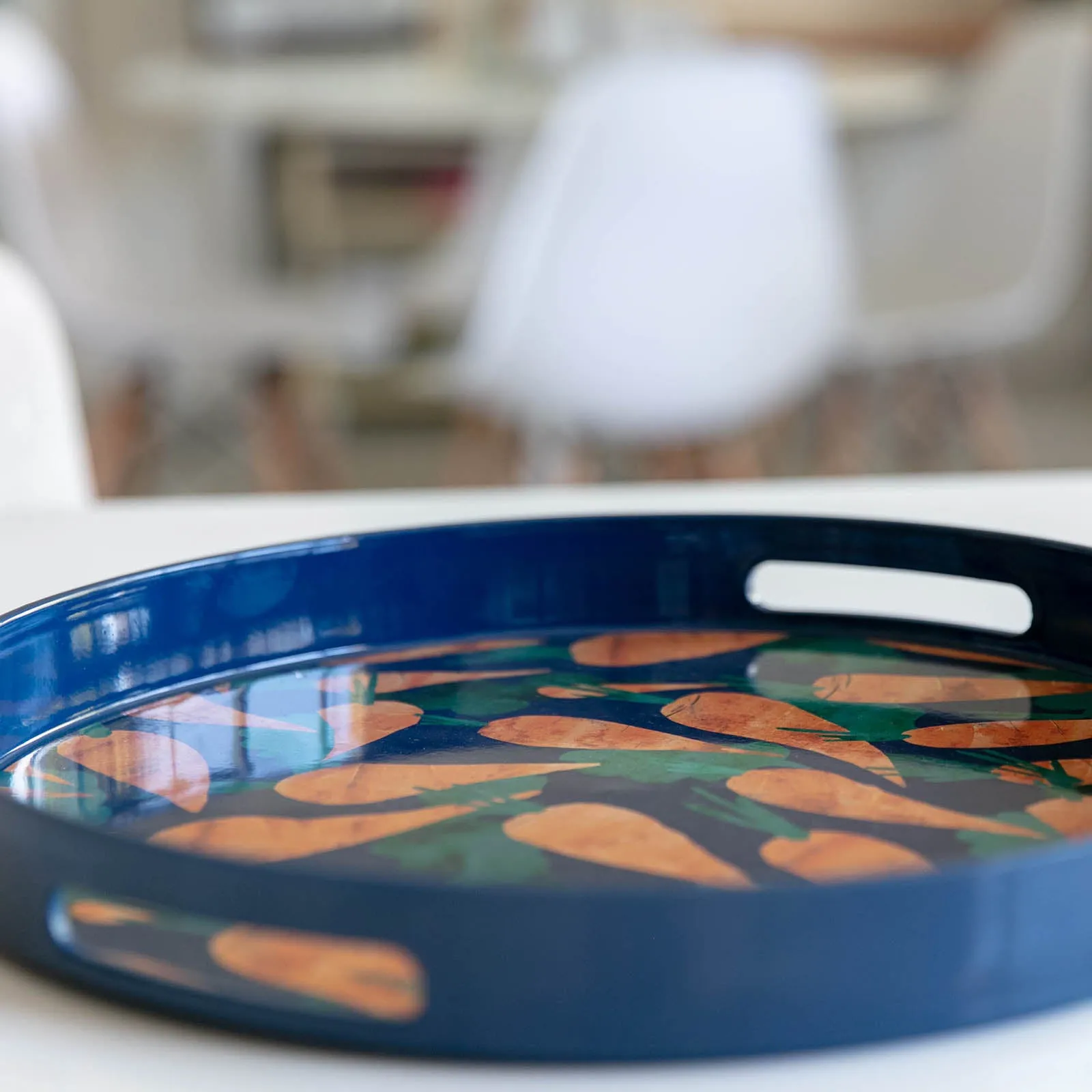Carrots Round Tray - 15 Inch