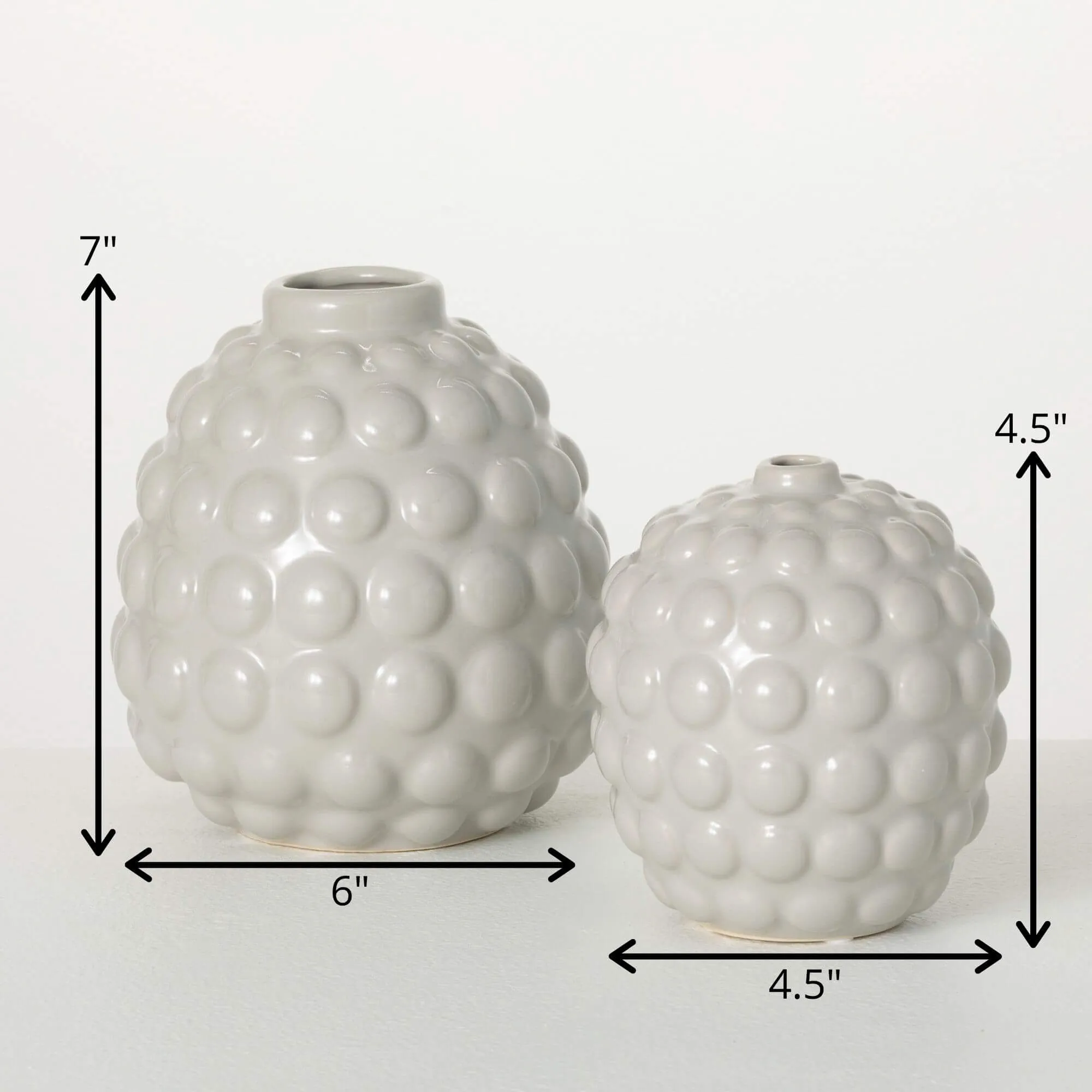 Ceramic Bubble Ellipse Vases