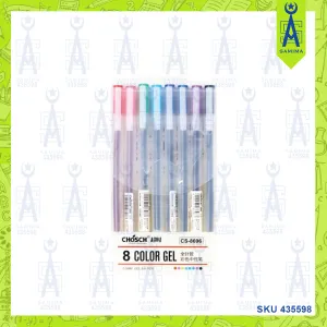 CHOSCH CS-8696 COLOUR PEN 0.5MM 8'S / BOX