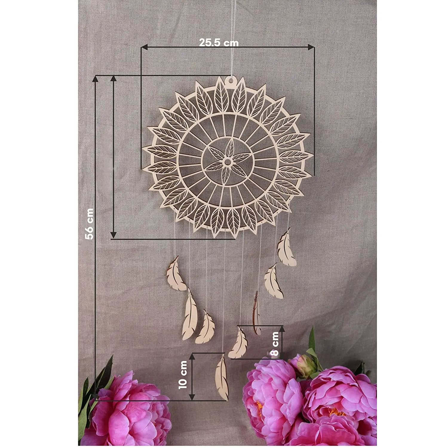 Cliths Pack of 1 Pices Wooden Dream Catcher, Wall Hanging, Wall Decor, Dream Catcher for Home Wall Decoration