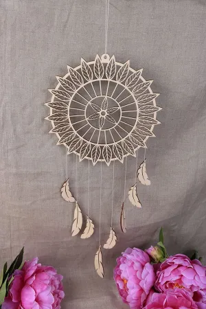Cliths Pack of 1 Pices Wooden Dream Catcher, Wall Hanging, Wall Decor, Dream Catcher for Home Wall Decoration