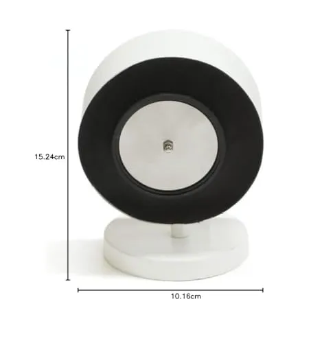 Cocovey Homes White Table Clock for Office Desk, Analog Clock for Study Table